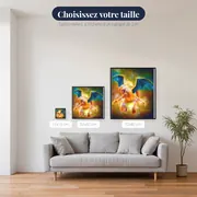Diamond Painting Pokémon Dracaufeu – tailles disponibles