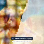 Pokémon Diamond Painting Charizard – diamond close-up