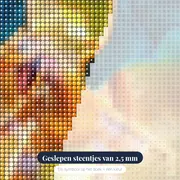Diamond Painting Pokémon Charizard – close-up van de steentjes