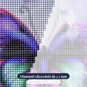 Farfalla: l'incanto dei petali – primo piano dei diamanti