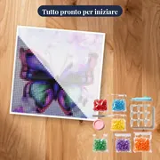 Farfalla: l'incanto dei petali – kit pronto per iniziare