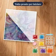 Pittura a diamante Farfalla: il respiro fantastico – kit pronto per iniziare