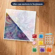 Diamantschilderij Vlinder: De fantastische adem – pakket klaar om te beginnen