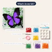 Butterfly: Purple Elegance – kit contents