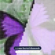 Butterfly: Purple Elegance – diamond close-up
