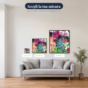 Pittura a diamante Farfalla: il fulgore dei saggi – misure disponibili