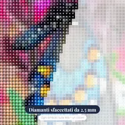 Pittura a diamante Farfalla: il fulgore dei saggi – primo piano dei diamanti