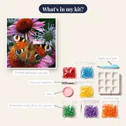 Butterfly: The European Peacock – kit contents