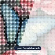 Butterfly: Romantic Watercolours – diamond close-up
