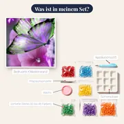 Schmetterling: Amethyst-Glanz – Inhalt des Sets