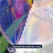 Pittura a diamante Farfalla: la farfalla gioiello – primo piano dei diamanti
