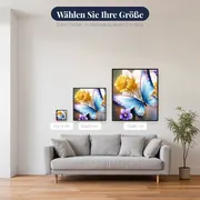 Schmetterling: Leuchtender Glanz – verfügbare Größen