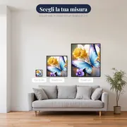 Pittura a diamante Farfalla: il bagliore luminoso – misure disponibili