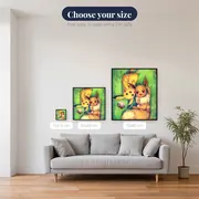 Pokémon Diamond Painting Pikachu and Eevee – available sizes