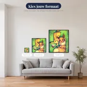 Diamond Painting Pokémon Pikachu en Eevee – beschikbare formaten