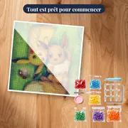 Diamond Painting Pokémon Pikachu et Evoli – kit prêt à commencer