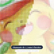 Diamond Painting Pokémon Le Sourire du Dresseur – gros plan des diamants