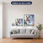 Diamond Painting Pokémon Spieltag der Evoli-Entwicklungen – verfügbare Größen