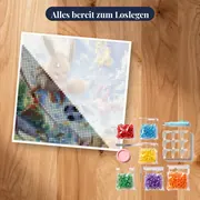 Diamond Painting Pokémon Spieltag der Evoli-Entwicklungen – Set bereit zum Loslegen