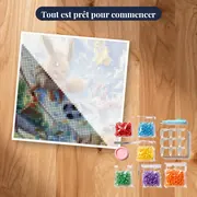 Diamond Painting Pokémon Jour de Jeu des Évolitions – kit prêt à commencer