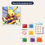Diamond Painting Pokémon Pikachu als Kapitän – Inhalt des Sets