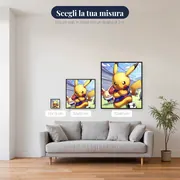 Diamond Painting Pokémon Pikachu Capitano – misure disponibili