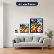 Diamond Painting Pokémon De Eevee Dynastie – beschikbare formaten