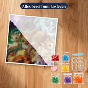 Diamond Painting Pokémon Die Evoli-Dynastie – Set bereit zum Loslegen