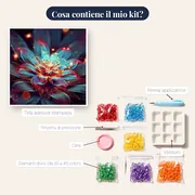 Fiore astrale con bagliori magici – contenuto del kit