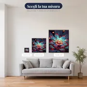 Fiore astrale con bagliori magici – misure disponibili