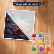 Fiore astrale con bagliori magici – kit pronto per iniziare