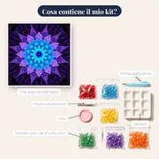 Mandala di fiori celestiali – contenuto del kit