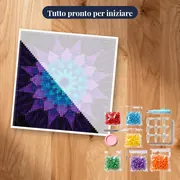 Mandala di fiori celestiali – kit pronto per iniziare