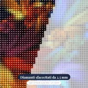 Fuochi d'artificio floreali – primo piano dei diamanti