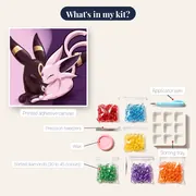 Pokémon Diamond Painting The Yin Yang Duo – kit contents