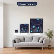 Pokémon Diamond Painting Umbreon's Electric Aura – available sizes