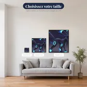 Diamond Painting Pokémon L'Aura Électrique de Noctali – tailles disponibles