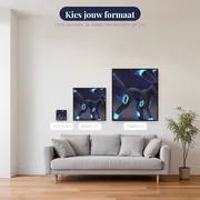 Diamond Painting Pokémon De Elektrische Aura van Umbreon – beschikbare formaten