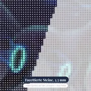 Diamond Painting Pokémon Nachtaras elektrische Aura – Nahaufnahme der Steine