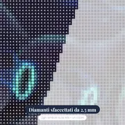 Diamond Painting Pokémon L'Aura Elettrica di Umbreon – primo piano dei diamanti