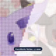 Diamond Painting Pokémon Das Chibi-Herz-Duo – Nahaufnahme der Steine