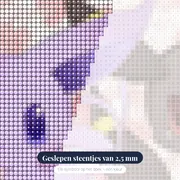 Diamond Painting Pokémon Het Chibi Hartenduo – close-up van de steentjes