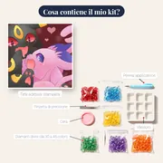 Diamond Painting Pokémon Tenera Complicità – contenuto del kit