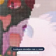 Diamond Painting Pokémon Tedere Verbondenheid – close-up van de steentjes