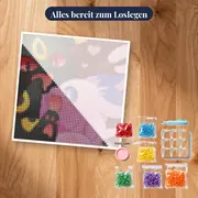 Diamond Painting Pokémon Zärtliche Verbundenheit – Set bereit zum Loslegen