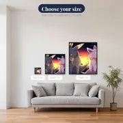 Pokémon Diamond Painting Twilight over the City – available sizes