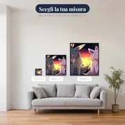 Diamond Painting Pokémon Tramonto sulla Città – misure disponibili