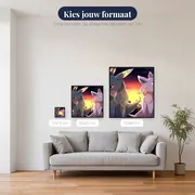 Diamond Painting Pokémon Schemering boven de Stad – beschikbare formaten