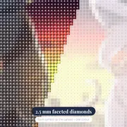Pokémon Diamond Painting Twilight over the City – diamond close-up