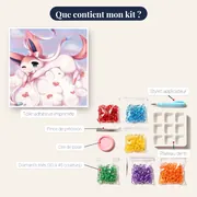 Diamond Painting Pokémon La Douce Rêverie de Nymphali – contenu du kit